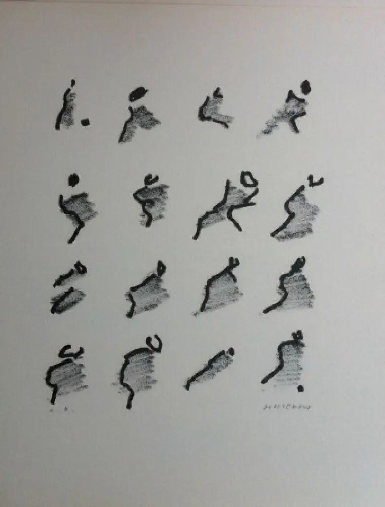 Литография Michaux - Par la voie des rythmes 159