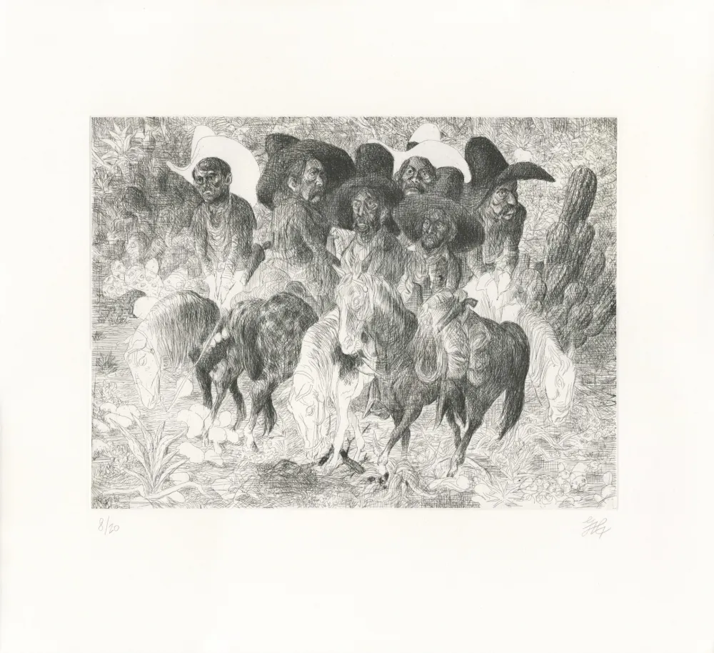 Офорт Micol - La Pandilla