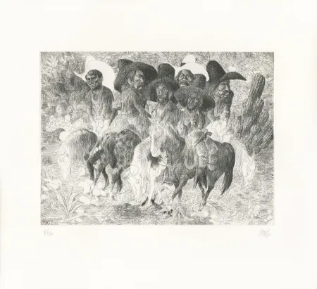 Офорт Micol - La Pandilla