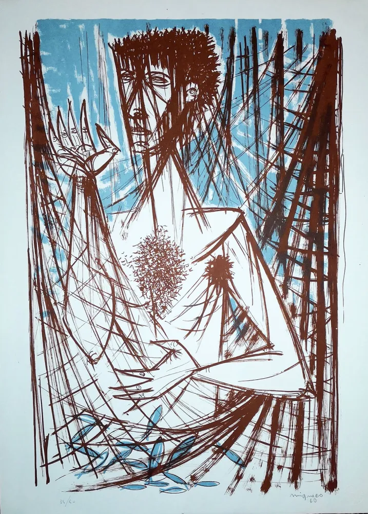 Литография Migneco - Figura