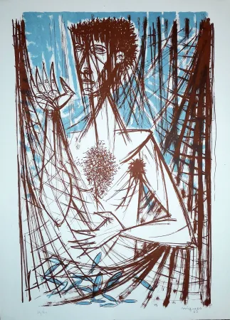 Литография Migneco - Figura