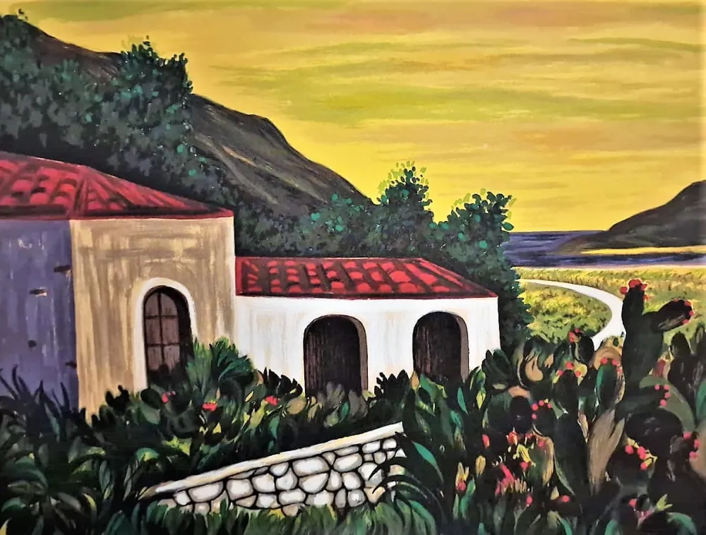 Сериграфия Migneco - Paesaggio Siciliano