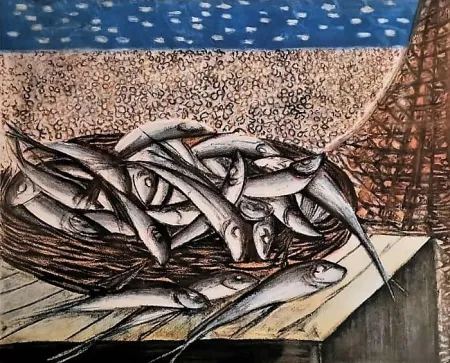 Литография Migneco - Sardelle