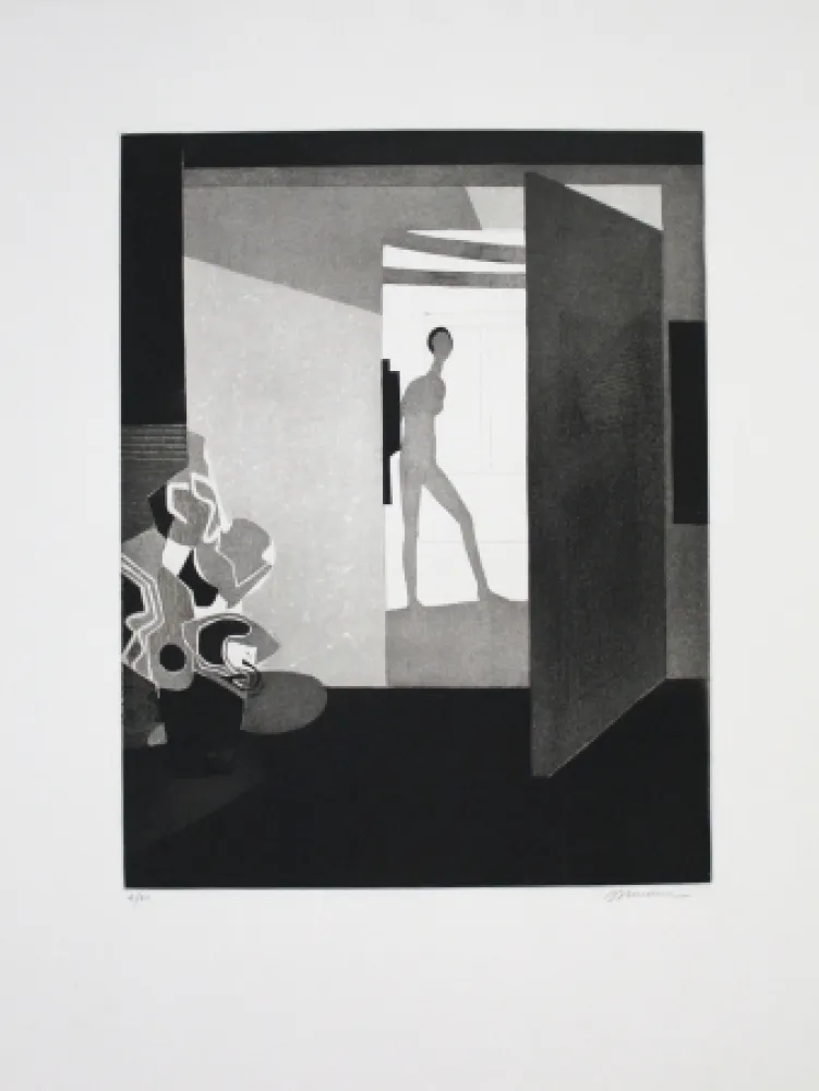 Офорт И Аквитанта Minaux - Contre jour