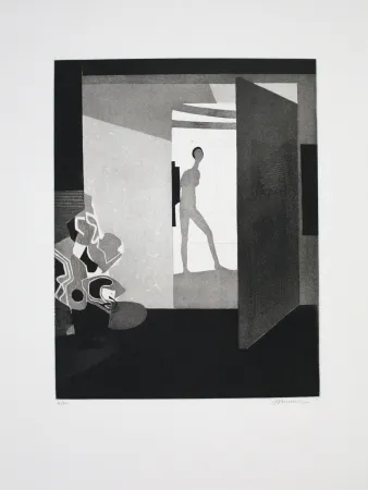 Офорт И Аквитанта Minaux - Contre jour