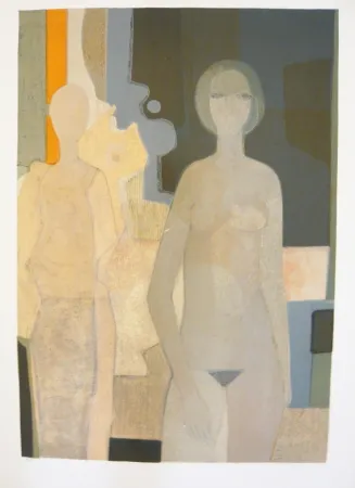 Литография Minaux - Nu