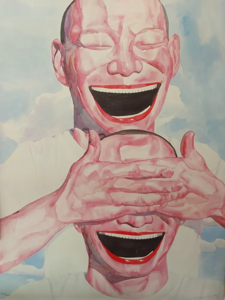 Литография Minjun - Faces