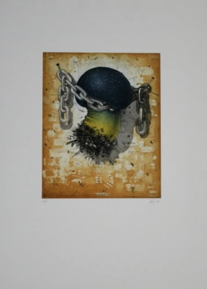 Офорт И Аквитанта Minuzzi - Der verdammte Pilz