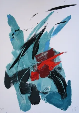 Литография Miotte - Pour Garcia Lorca