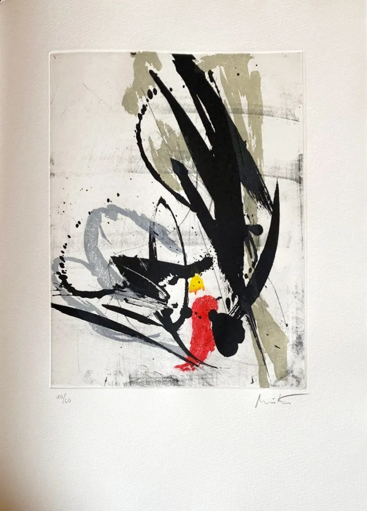 Офорт Miotte - Près des murs