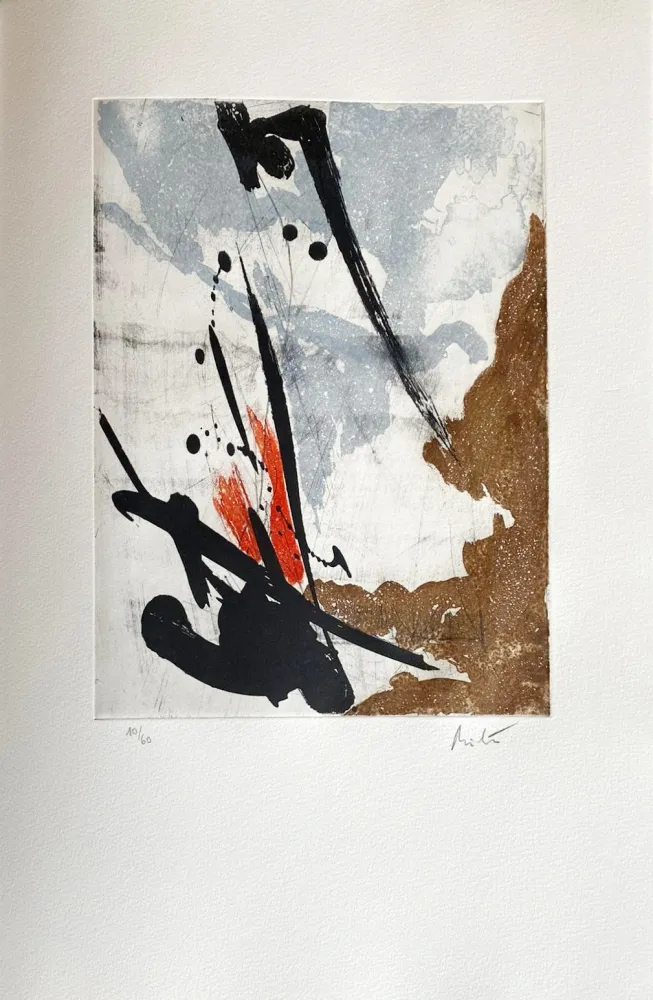 Офорт Miotte - Près des murs