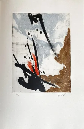 Офорт Miotte - Près des murs