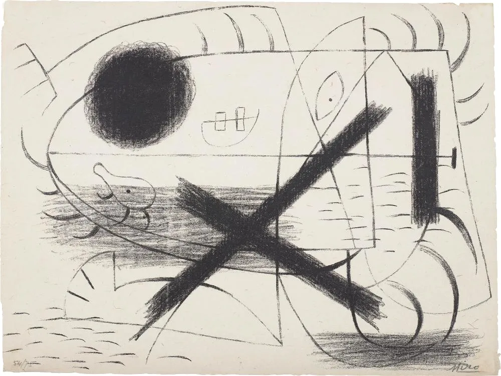 Литография Miró - 1 (First Lithographic piece ever known)