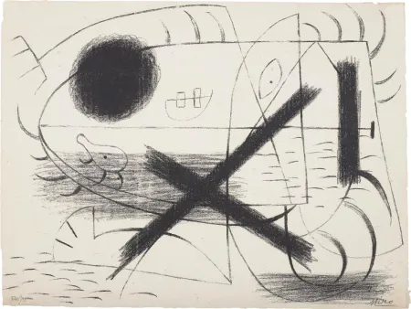 Литография Miró - 1 (First Lithographic piece ever known)