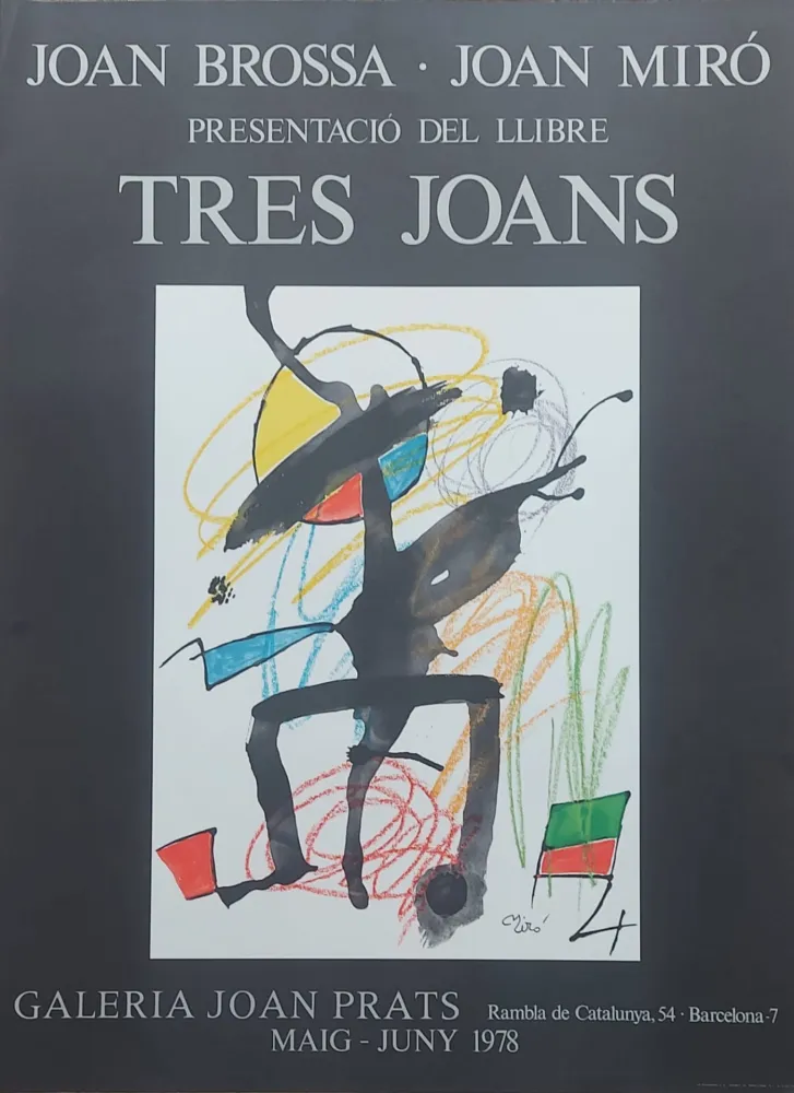 Афиша Miró - Affiche d'exposition Tres Joans, 1978