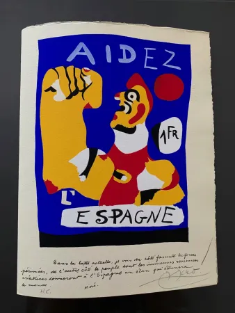 Трафарет Miró - Aidez l'Espagne