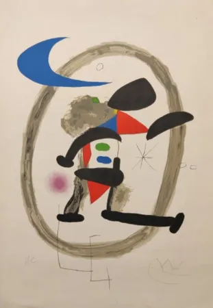 Литография Miró - Arlequin Circonscrit