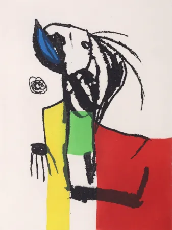 Акватинта Miró - Chanteur des Rues. No IV