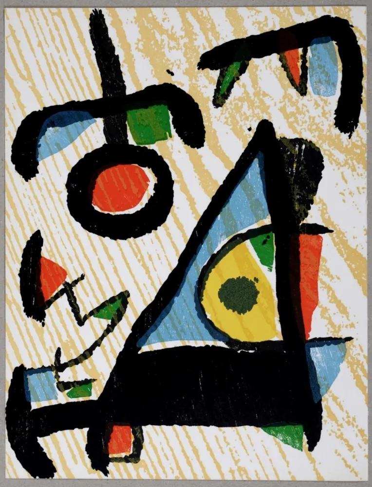 Гравюра На Дереве Miró - Composition