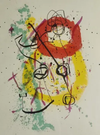 Литография Miró - Composition for from XXe Siecle, No. 16