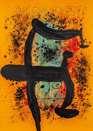 Литография Miró - Cueilleuse d'oranges (La) 