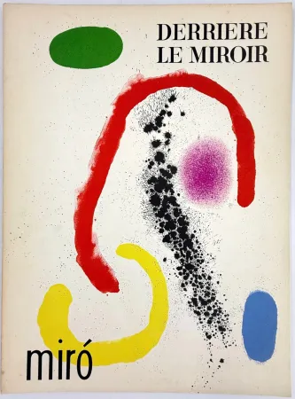 Иллюстрированная Книга Miró - DERRIÈRE LE MIROIR n° 125-126 . MIRO . 8 lithographies en couleurs (1961)