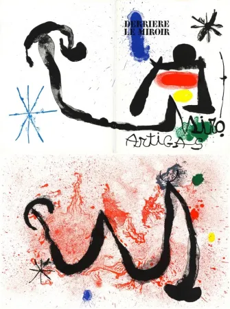 Иллюстрированная Книга Miró - Derrière le Miroir n° 139-140. MIRÓ - ARTIGAS, Terres de grand feu. 6 LITHOGRAPHIES ORIGINALES (1963)