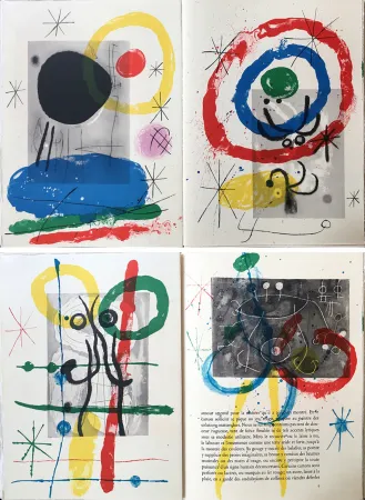 Иллюстрированная Книга Miró - DERRIÈRE LE MIROIR N°151-152. MIRO. CARTONS. Mai 1965.