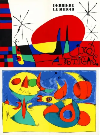 Иллюстрированная Книга Miró - Derrière Le Miroir n°87-88-89. MIRÓ ARTIGAS: Terres de grand feu. 3 LITHOGRAPHIES ORIGINALES. 1956.