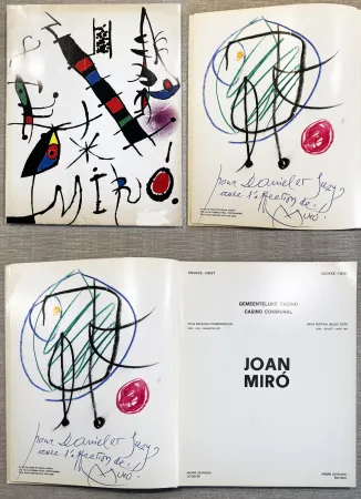 Иллюстрированная Книга Miró - DESSIN ORIGINAL EN COULEURS SIGNÉ DÉDICACÉ (Knokke Heist 1971)