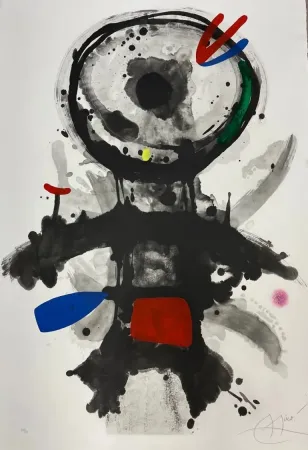 Офорт Miró - El ángel acribillado