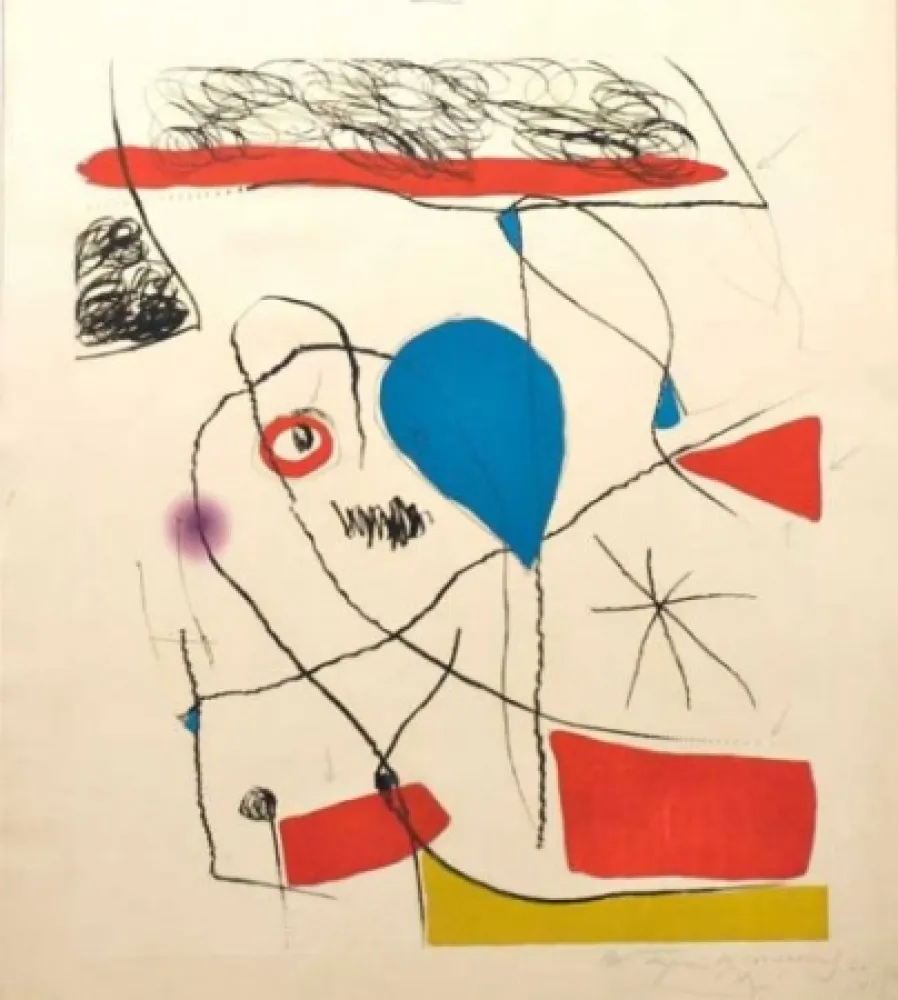 Офорт И Аквитанта Miró - El Pi De Formentor