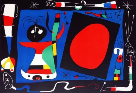 Литография Miró - Femme au Miroir / Woman at the Mirror