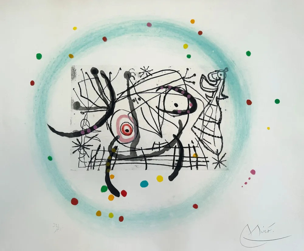 Акватинта Miró - Fissures