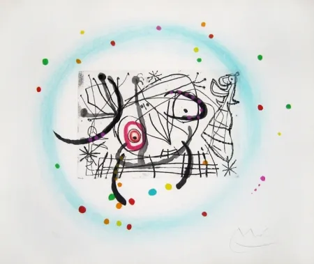 Офорт И Аквитанта Miró - Fissures