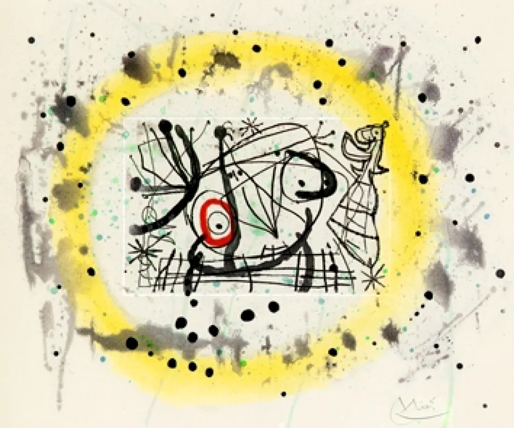 Гравюра Miró - Fissures