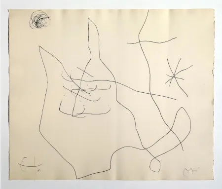 Гравюра Miró - Flux de l'aimant