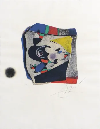 Гравюра Miró - Gaudí IX