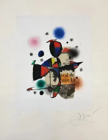 Офорт И Аквитанта Miró - Gaudi XV