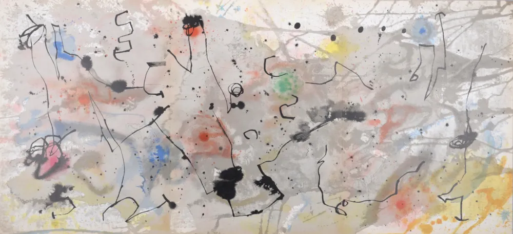 Литография Miró - Graphismes (A), 1961 - Triptych