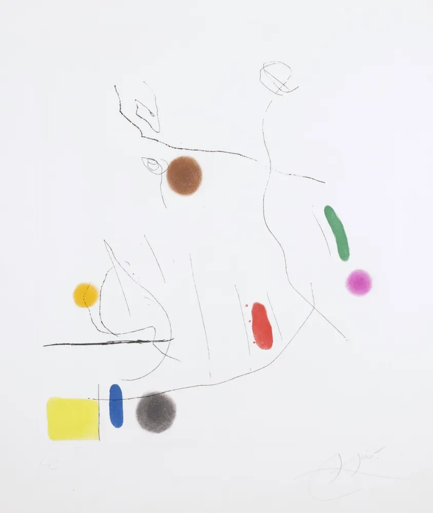 Акватинта Miró -  Gravé sur le Givre I