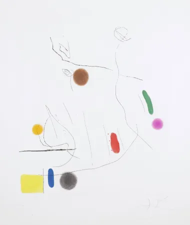 Акватинта Miró -  Gravé sur le Givre I