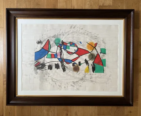 Офорт И Аквитанта Miró - Gravures pour une Exposition (Plate 1)