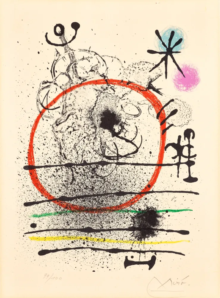 Литография Miró - Herbes d'été (Summer Grasses)