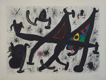 Литография Miró - Homenatge a Joan Prats 11
