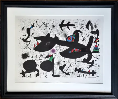 Литография Miró - Homenatge a Joan Prats 