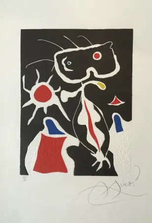 Линогравюра Miró - Hommage a San Lazzaro