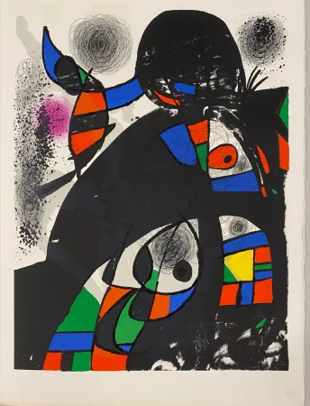Литография Miró - Hommage à San Lazzaro