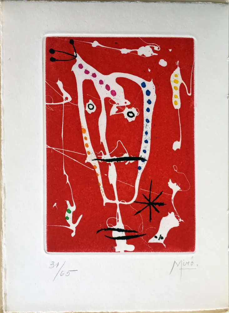 Иллюстрированная Книга Miró - Jacques Dupin : LES BRISANTS (1958).