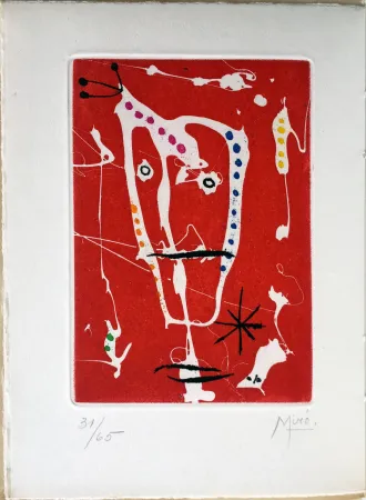Иллюстрированная Книга Miró - Jacques Dupin : LES BRISANTS (Paris 1958)